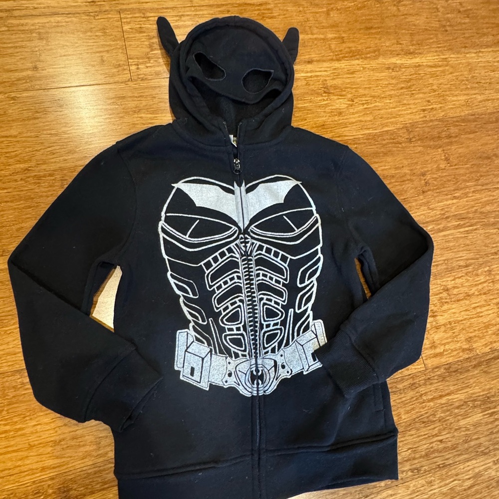 Batman Kids Hoodie with Mask costume size Small
